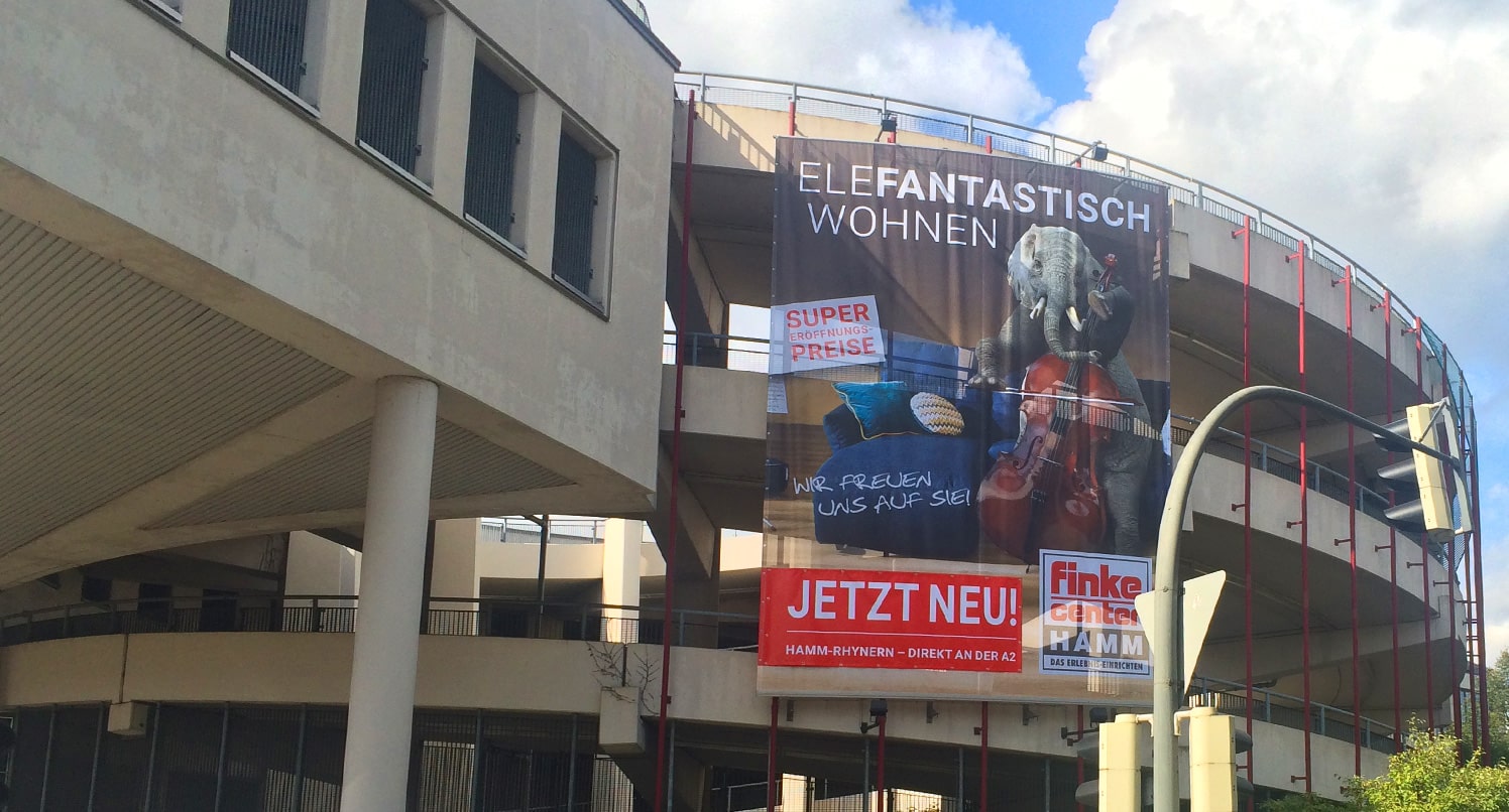 Werbebanner schaffen Weitenwirkung